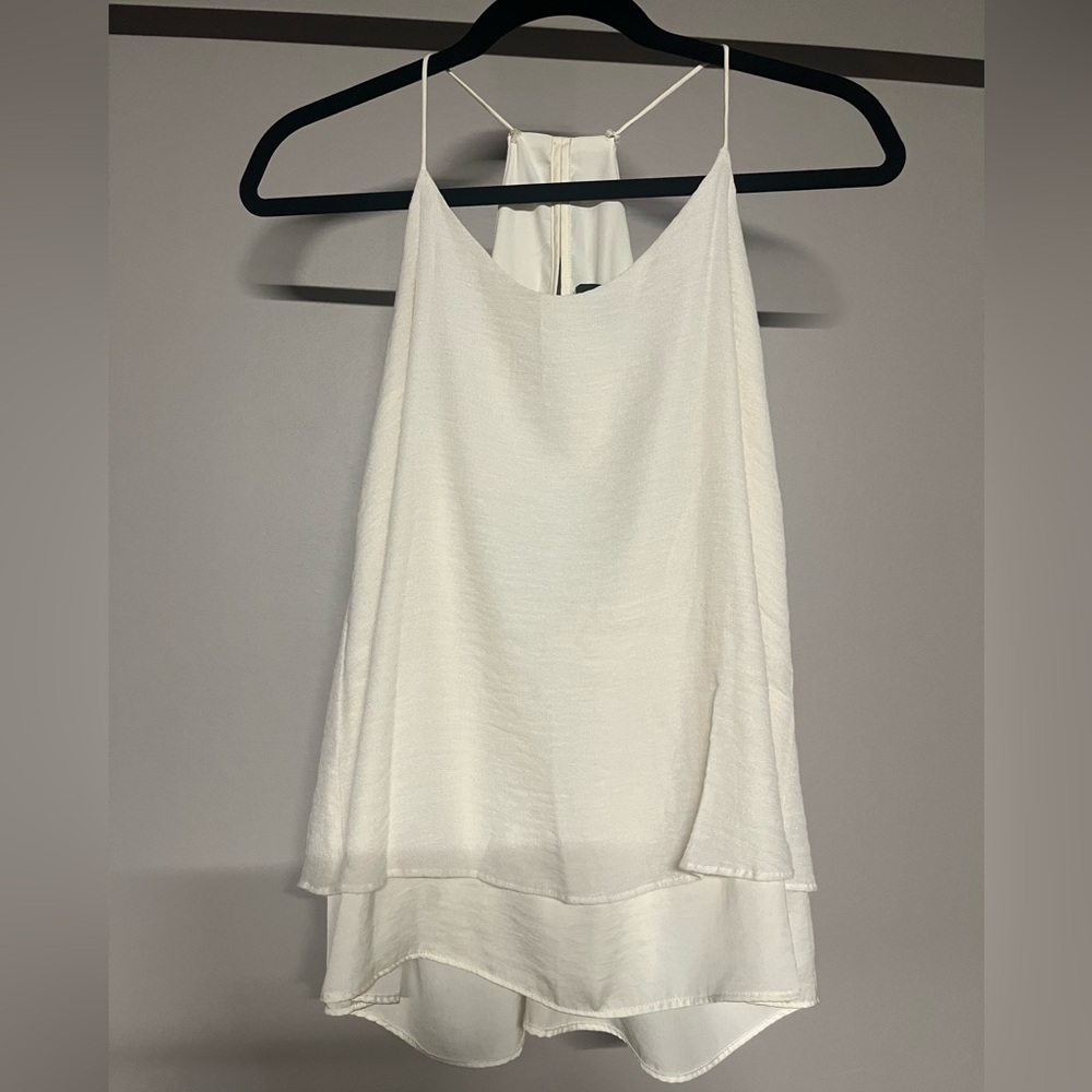 Banana Republic Cream Layered Tank Top